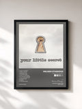 #noir Tableau de l'album Your Little Secret de Melissa Etheridge, cadre noir, imprimé et encadré en France