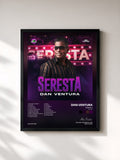 #noir Tableau de l'album Seresta (UpGrade) de Dan Ventura, cadre noir, imprimé et encadré en France