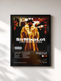#noir Tableau de l'album Chief Boot Knocka de Sir Mix-A-Lot, cadre noir, imprimé et encadré en France