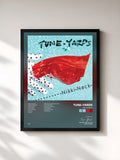 #noir Tableau de l'album Nikki Nack de Tune-Yards, cadre noir, imprimé et encadré en France