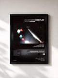 #noir Tableau de l'album Alexandre Desplat / Jacques Audiard de Alexandre Desplat, cadre noir, imprimé et encadré en France