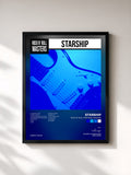 #noir Tableau de l'album Rock n' Roll Masters: Starship de Starship, cadre noir, imprimé et encadré en France