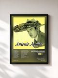 #noir Tableau de l'album Antonio Aguilar de Antonio Aguilar, cadre noir, imprimé et encadré en France