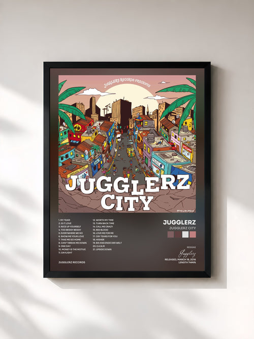 Jugglerz · Jugglerz City — Affiche encadrée