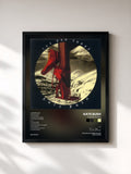 #noir Tableau de l'album The Red Shoes de Kate Bush, cadre noir, imprimé et encadré en France