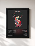 #noir Tableau de l'album iii de Miike Snow, cadre noir, imprimé et encadré en France