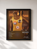 #noir Tableau de l'album The Groove Governor de Jimmy Ruffin, cadre noir, imprimé et encadré en France