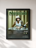 #noir Tableau de l'album Curiosa La Cara De Tu Padre de Melendi, cadre noir, imprimé et encadré en France