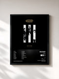 #noir Tableau de l'album Echo (Deluxe edition) de Bazart, cadre noir, imprimé et encadré en France