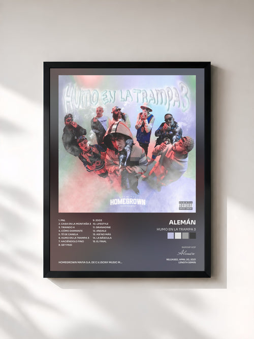 Alemán · Humo en la Trampa 3 — Affiche encadrée
