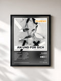 #noir Tableau de l'album An und für sich (Remastered 2014) de Clueso, cadre noir, imprimé et encadré en France