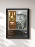 #noir Tableau de l'album Under The Influence de Alan Jackson, cadre noir, imprimé et encadré en France