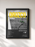 #noir Tableau de l'album Aviónica de Antonio Orozco, cadre noir, imprimé et encadré en France