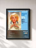 #noir Tableau de l'album Pass Me By de Peggy Lee, cadre noir, imprimé et encadré en France