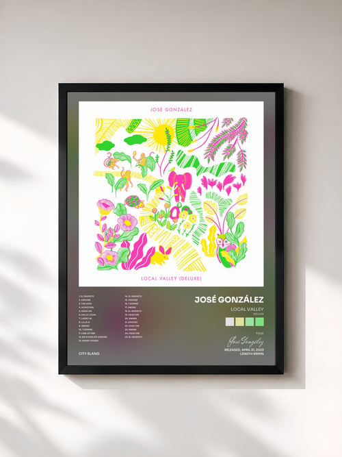 José González · Local Valley (Deluxe) — Affiche encadrée