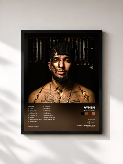Aymen · GOLDJUNGE — Affiche encadrée