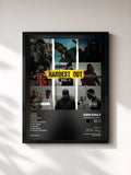 #noir Tableau de l'album Hardest Out Vol. 1 de GRM Daily, cadre noir, imprimé et encadré en France