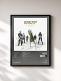 #noir Tableau de l'album Plug It In de Krezip, cadre noir, imprimé et encadré en France
