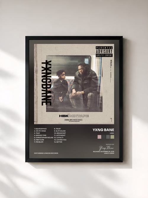 Yxng Bane · HBK — Affiche encadrée
