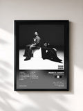 #noir Tableau de l'album NO HArD FEELINGS de Marc E. Bassy, cadre noir, imprimé et encadré en France