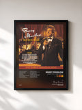 #noir Tableau de l'album Singin' With The Big Bands de Barry Manilow, cadre noir, imprimé et encadré en France