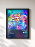 #noir Tableau de l'album A 4 APP de Anastacia, cadre noir, imprimé et encadré en France