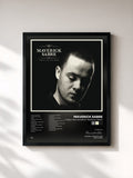 #noir Tableau de l'album "Lonely Are The Brave" Track By Track de Maverick Sabre, cadre noir, imprimé et encadré en France