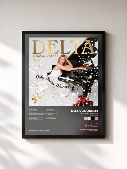 Delta Goodrem · Only Santa Knows (Deluxe Edition) — Affiche encadrée