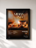 #noir Tableau de l'album Midian Lima (Playback) de Midian Lima, cadre noir, imprimé et encadré en France