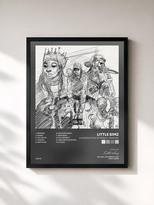 Little Simz · A Curious Tale of Trials + Persons — Affiche encadrée