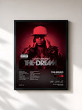 #noir Tableau de l'album Love Vs Money de THE-DREAM, cadre noir, imprimé et encadré en France