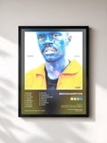 #noir Tableau de l'album SATURATION III de BROCKHAMPTON, cadre noir, imprimé et encadré en France