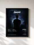 #noir Tableau de l'album Majesté de Lomepal, cadre noir, imprimé et encadré en France