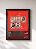 #noir Tableau de l'album WE de EXID, cadre noir, imprimé et encadré en France