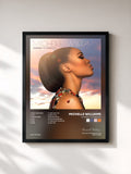 #noir Tableau de l'album Journey To Freedom de Michelle Williams, cadre noir, imprimé et encadré en France