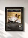 #noir Tableau de l'album All My Love de Peabo Bryson, cadre noir, imprimé et encadré en France