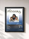 #noir Tableau de l'album Otra Vez de Pandora, cadre noir, imprimé et encadré en France