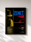 #noir Tableau de l'album La Menor Explicación de Zenet, cadre noir, imprimé et encadré en France