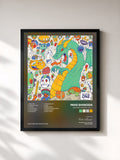 #noir Tableau de l'album Dropped Frames, Vol. 1 de Mike Shinoda, cadre noir, imprimé et encadré en France