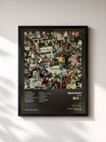 #noir Tableau de l'album rkives de Rilo Kiley, cadre noir, imprimé et encadré en France
