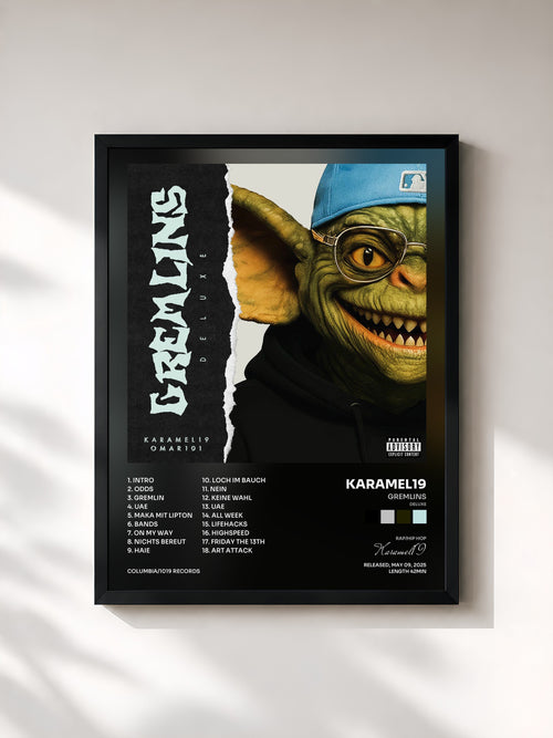 Karamel19 · Gremlins (Deluxe) — Affiche encadrée