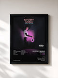 #noir Tableau de l'album Back To Life de Mystery Skulls, cadre noir, imprimé et encadré en France