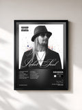 #noir Tableau de l'album Rebel Soul de Kid Rock, cadre noir, imprimé et encadré en France