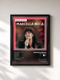 #noir Tableau de l'album Marcella Bella de Marcella Bella, cadre noir, imprimé et encadré en France