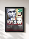 #noir Tableau de l'album Love Songs de Anna Oxa, cadre noir, imprimé et encadré en France