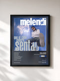 #noir Tableau de l'album Que El Cielo Espere Sentao.. de Melendi, cadre noir, imprimé et encadré en France
