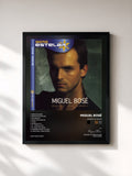 #noir Tableau de l'album Morir De Amor de Miguel Bosé, cadre noir, imprimé et encadré en France