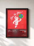 #noir Tableau de l'album Spin The Globe de Connor Price, cadre noir, imprimé et encadré en France