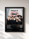 #noir Tableau de l'album Enamórate con MORAT de Morat, cadre noir, imprimé et encadré en France