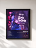 #noir Tableau de l'album Team Wa Wa Wa Pal Mundo Entero Vol. 3 de Rochy RD, cadre noir, imprimé et encadré en France